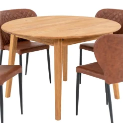 Esstischgruppe im Skandi Design - Fjord (fünfteilig)