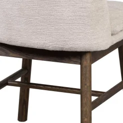 Esstischgruppe in Eiche Dunkel & Beige - Relencia (siebenteilig)