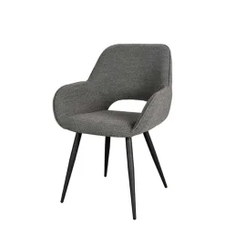 Esstisch-Sessel in Grau Boucle - Regison (2er Set)