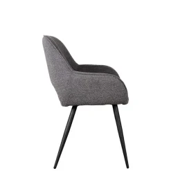 Esstisch-Sessel in Grau Boucle - Regison (2er Set)