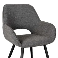 Esstisch-Sessel in Grau Boucle - Regison (2er Set)