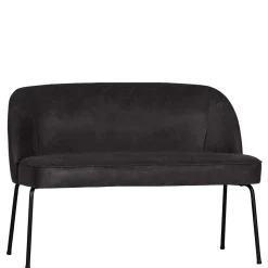 Esstischsofa aus Recyclingleder und Metall - Marietta