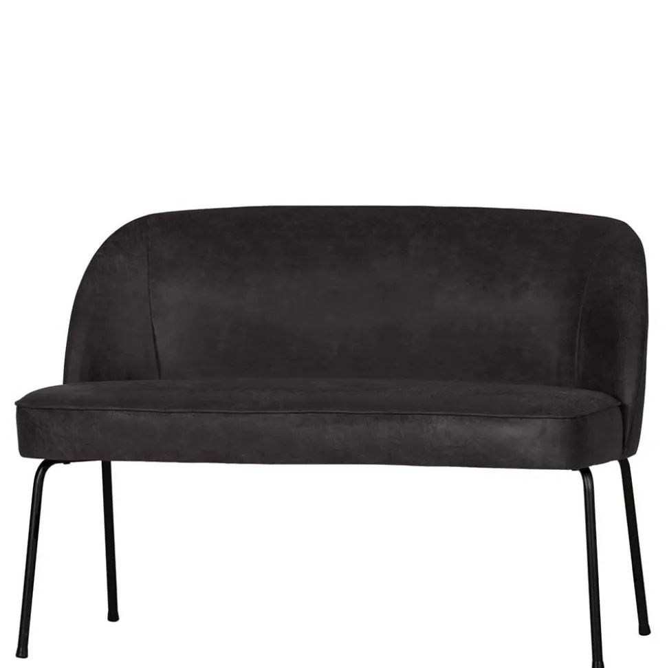 Esstischsofa aus Recyclingleder und Metall - Marietta