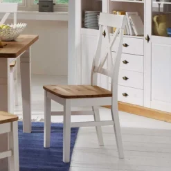 Esstischstuhl Sibiuta aus Kiefer Massivholz (2er Set)