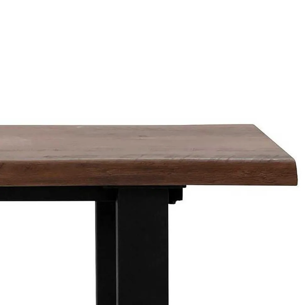 Esszimmer Bank in Holzoptik & Schwarz - Kwin