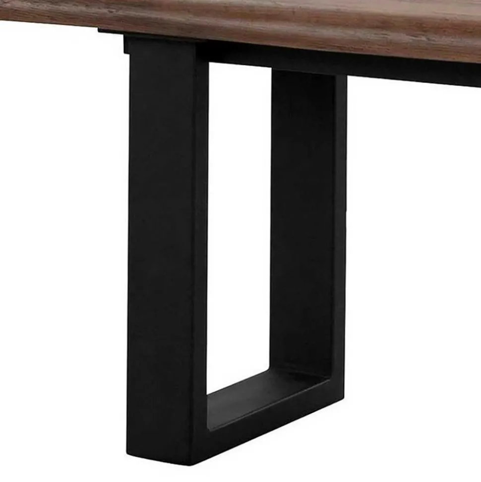 Esszimmer Bank in Holzoptik & Schwarz - Kwin