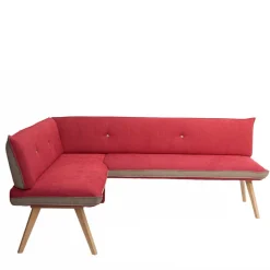 Esszimmer Eckbank in Rot mit Beige - Laudion