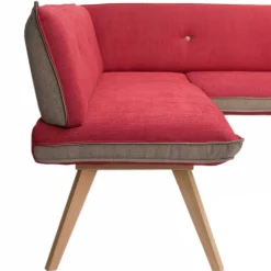Esszimmer Eckbank in Rot mit Beige - Laudion