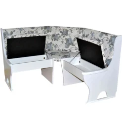 Esszimmer Eckbank in Weiß - Pisa