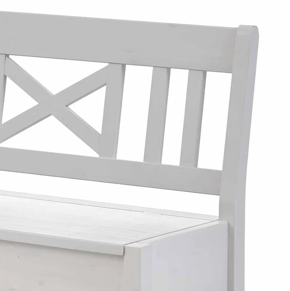 Esszimmer Eckbank Onesti in Weiß Kiefer massiv