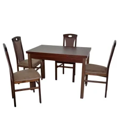 Esszimmer Einrichtung Essgruppe - Graphit (fünfteilig)