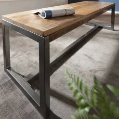 Esszimmer Esstisch Bank mit Holzsitz aus Mango - Ligurcia