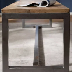 Esszimmer Esstisch Bank mit Holzsitz aus Mango - Ligurcia