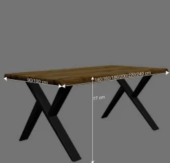 Esszimmer Esstisch mit Schweizer Kante - Syria