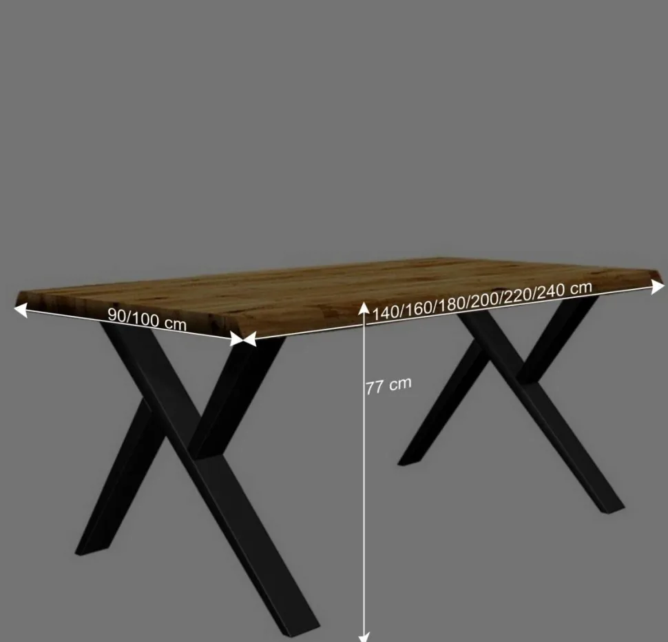 Esszimmer Esstisch mit Schweizer Kante - Syria