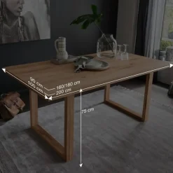 Esszimmer Holztisch aus geölter Wildeiche - Loitons