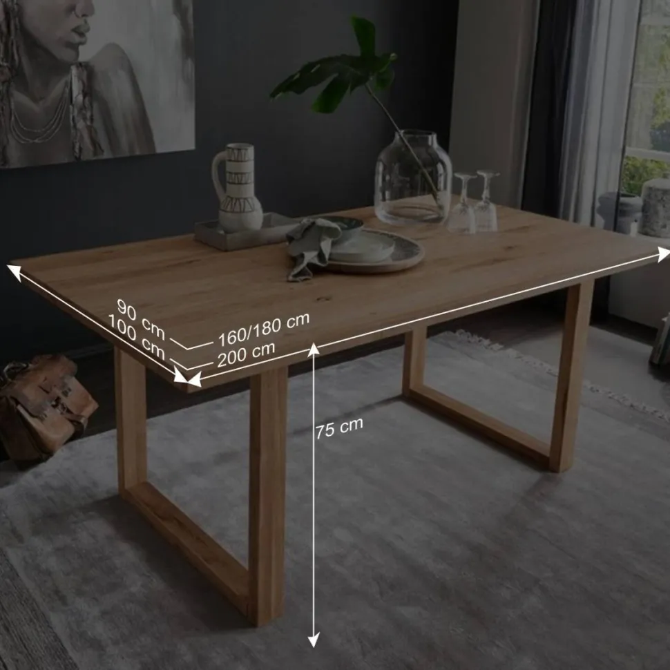 Esszimmer Holztisch aus geölter Wildeiche - Loitons