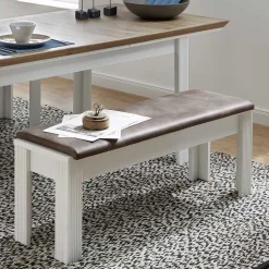 Esszimmer Landhausbank mit Polsterauflage - Sinolita