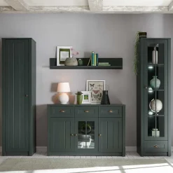 Esszimmer Möbel Set in Dunkelgrün - Niestov (vierteilig)
