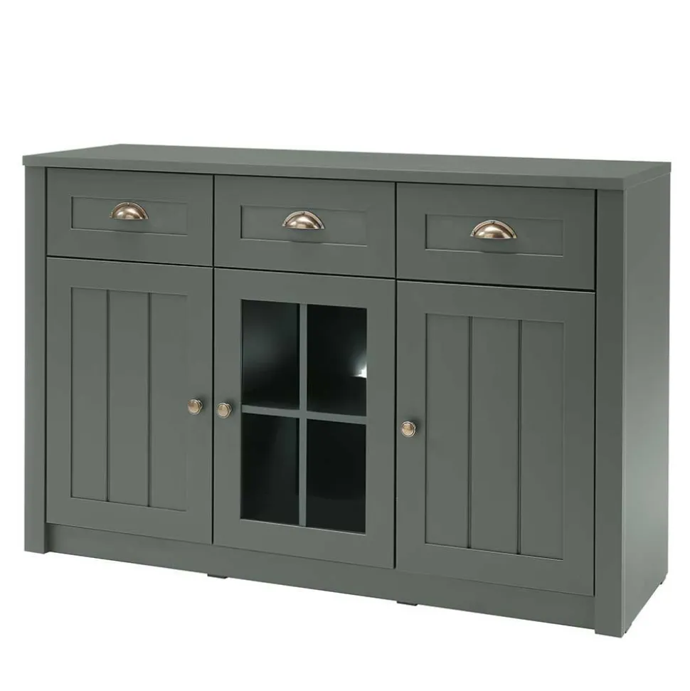 Esszimmer Möbel Set in Dunkelgrün - Niestov (vierteilig)