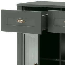 Esszimmer Möbel Set in Dunkelgrün - Niestov (vierteilig)