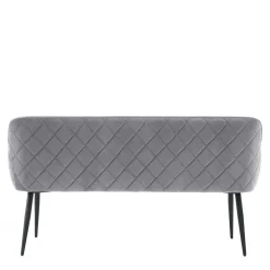 Esszimmer Polsterbank in Grau mit Schwarz - Setta