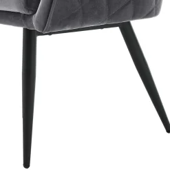 Esszimmer Polsterbank in Grau mit Schwarz - Setta