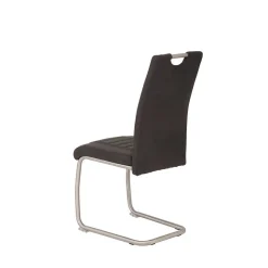 Esszimmer Schwingstuhl in Anthrazit - Zenca (Set)