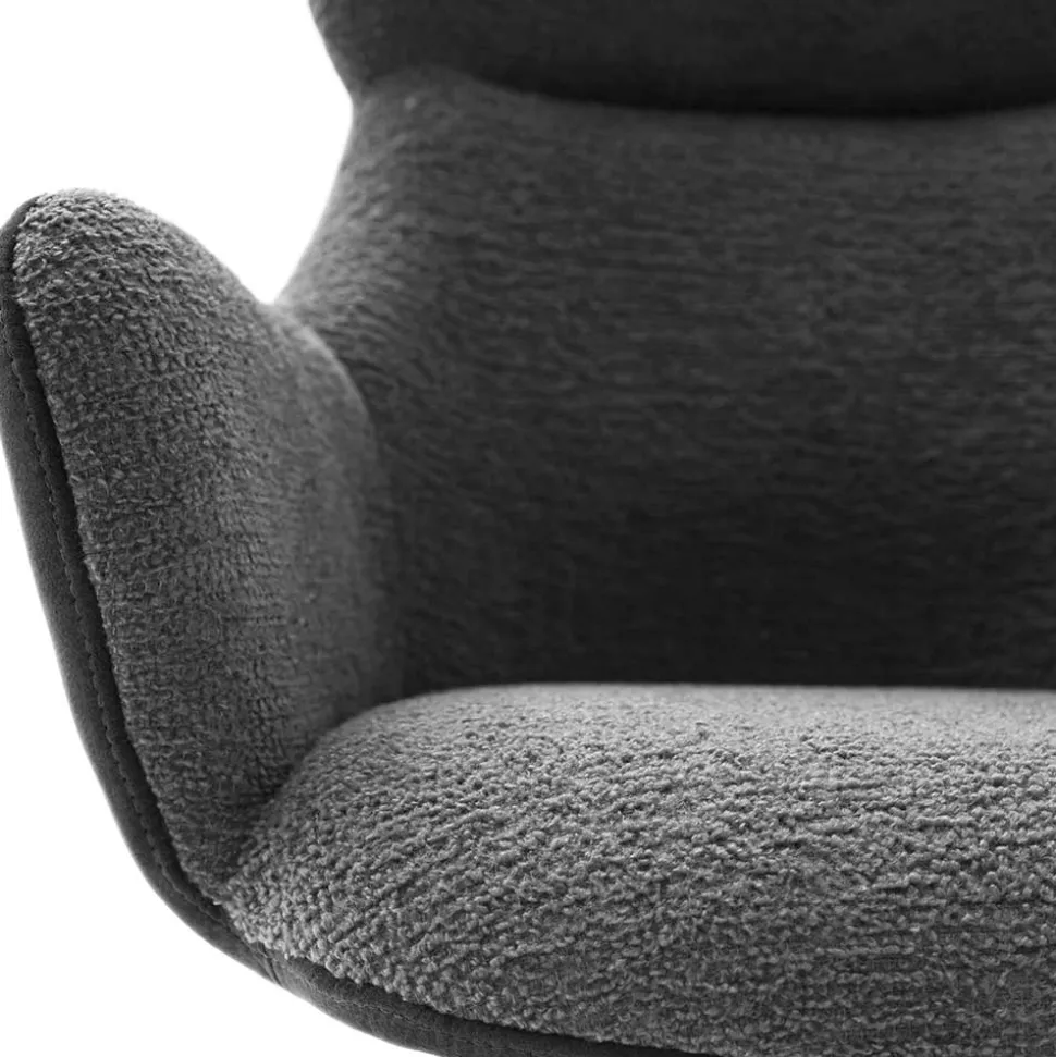 Esszimmer Sesselstuhl in Anthrazit - Prising (2er Set)