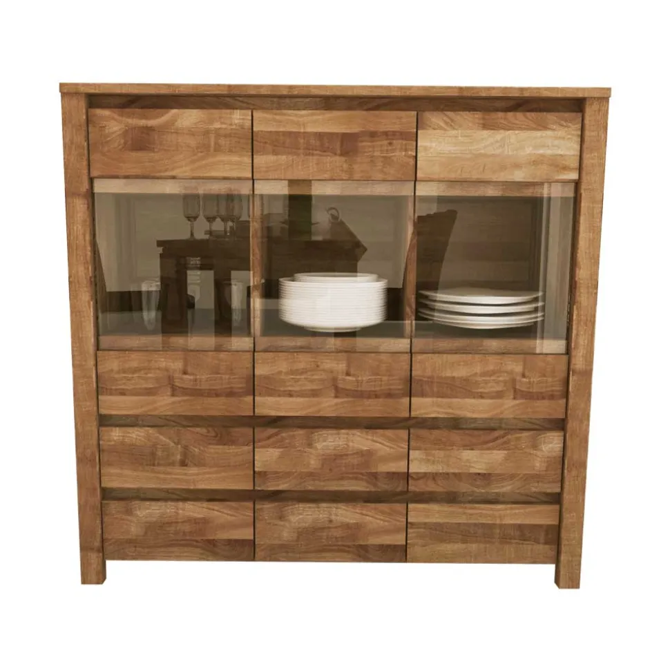 Esszimmer Sideboard Nadalia aus Wildeiche Massivholz