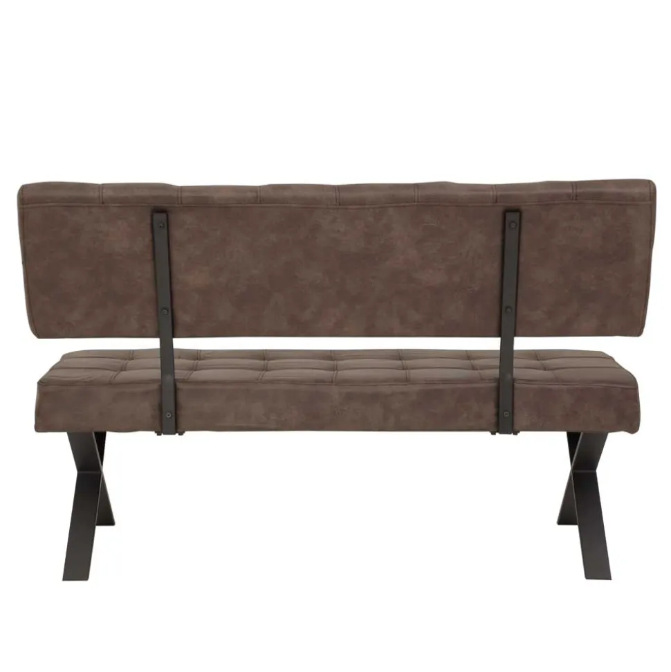 Esszimmer Sitzbank Laticio in Braun Microfaser