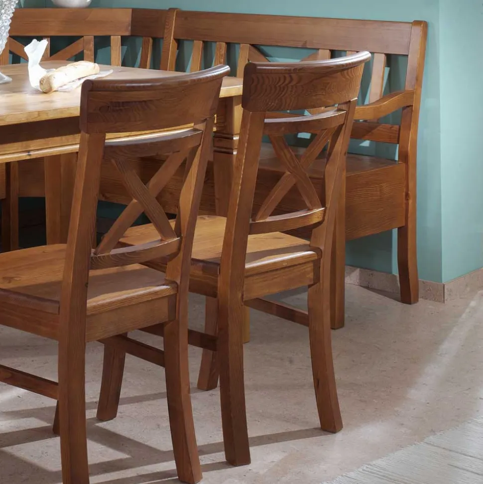 Esszimmer Sitzecke Bistrita in Bernsteinfarben (fünfteilig)