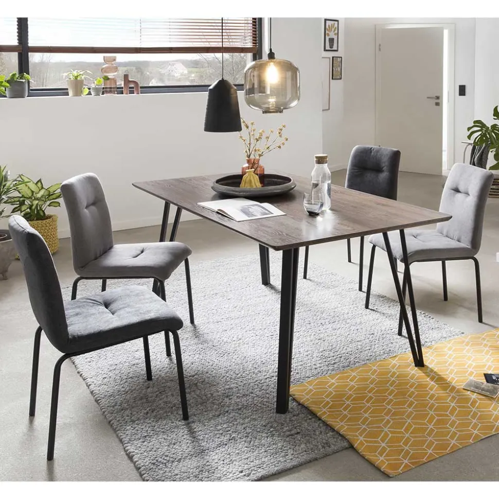 Esszimmer Sitzgarnitur im Retrostil - Haclana (fünfteilig)