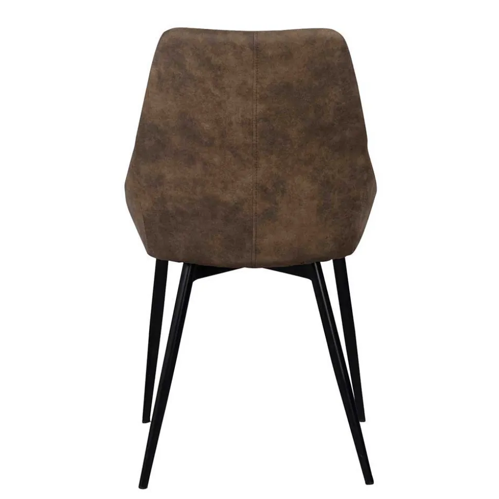 Esszimmer Sitzgruppe in Braun & Schwarz - Elizabeth (siebenteilig)