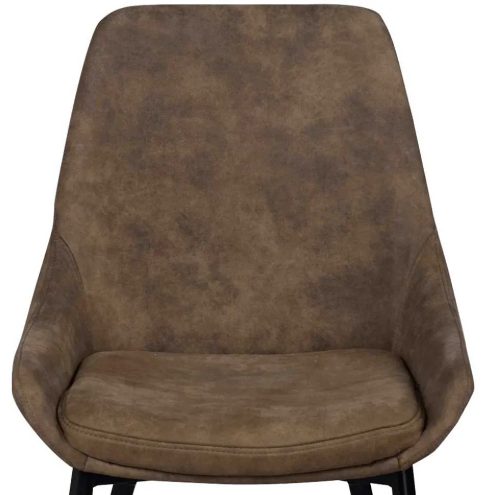 Esszimmer Sitzgruppe in Braun & Schwarz - Elizabeth (siebenteilig)