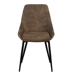 Esszimmer Sitzgruppe in Braun & Schwarz - Elizabeth (siebenteilig)