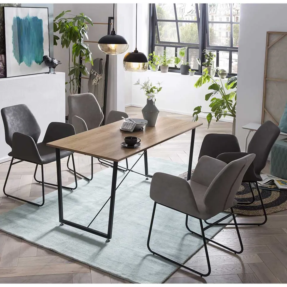 Esszimmer Sitzgruppe mit Armlehnstühlen - Ninjos (fünfteilig)