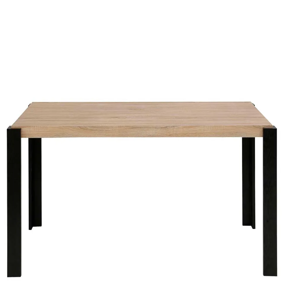 Esszimmer Tisch in Holzoptik Eiche & Schwarz - Cigano