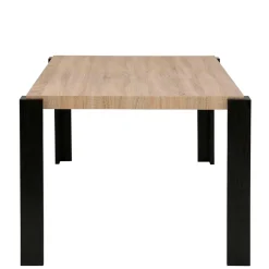 Esszimmer Tisch in Holzoptik Eiche & Schwarz - Cigano