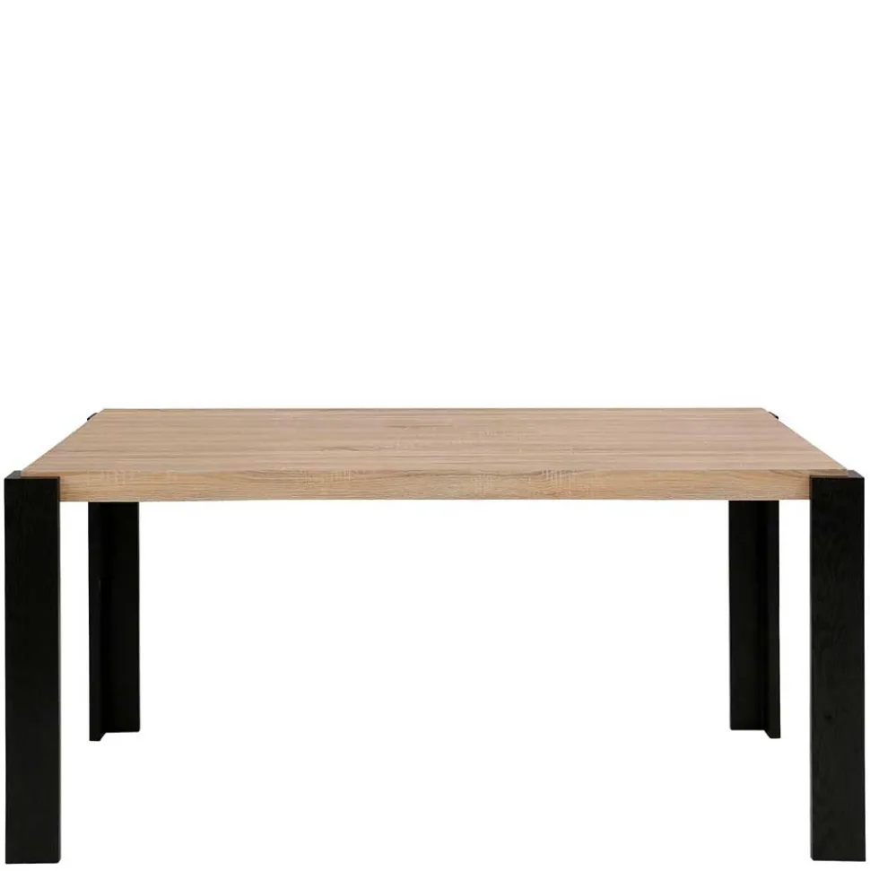 Esszimmer Tisch in Holzoptik Eiche & Schwarz - Cigano