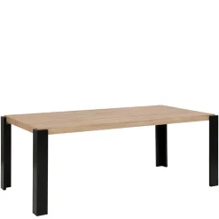 Esszimmer Tisch in Holzoptik Eiche & Schwarz - Cigano