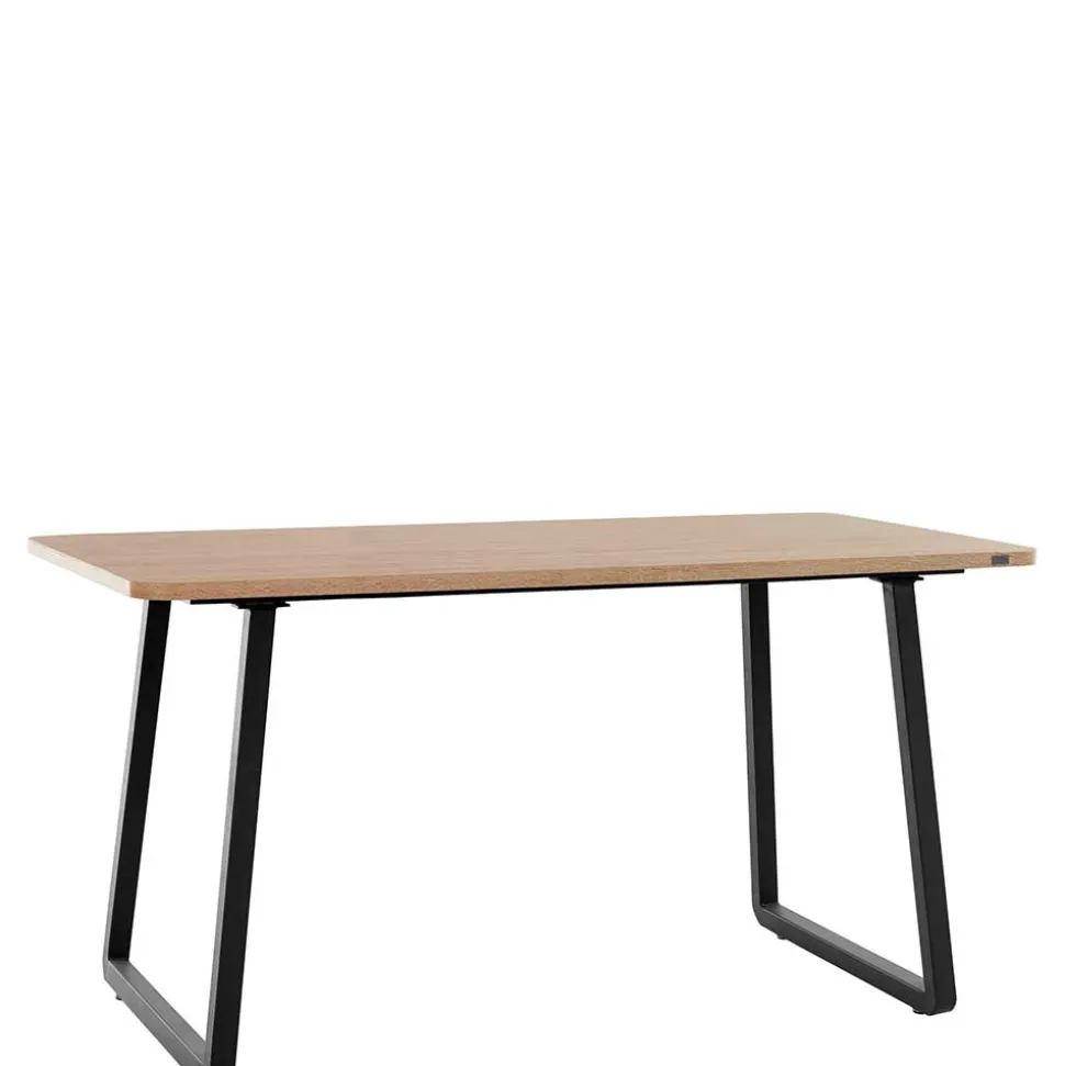 Esszimmer Tisch in Wildeiche Optik & Schwarz - Neviska