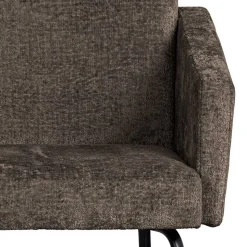 Esszimmer Tischsessel in Graubraun Stoff - Davos (2er Set)