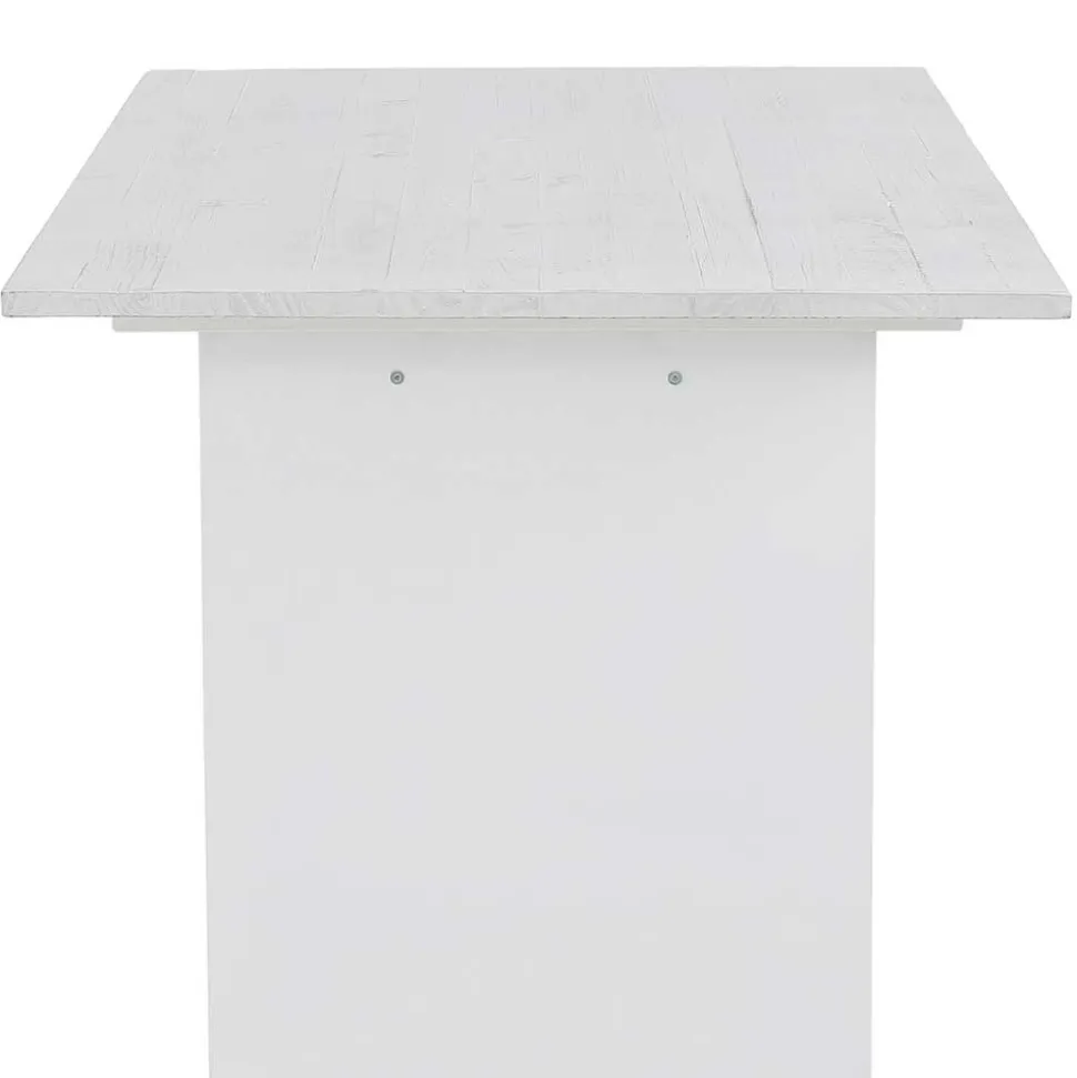 Esszimmer Wangentisch in Weiß lasiert - Vagniu