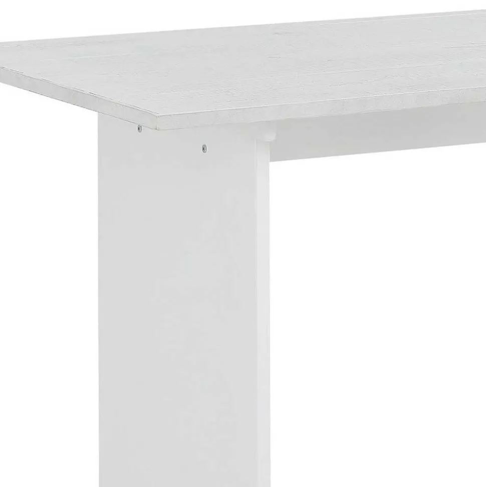 Esszimmer Wangentisch in Weiß lasiert - Vagniu