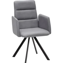 Esszimmer-Armlehnenstuhl in Hellgrau - Vanimarias