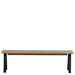 Esszimmerbank aus Eiche und Metall - Besi