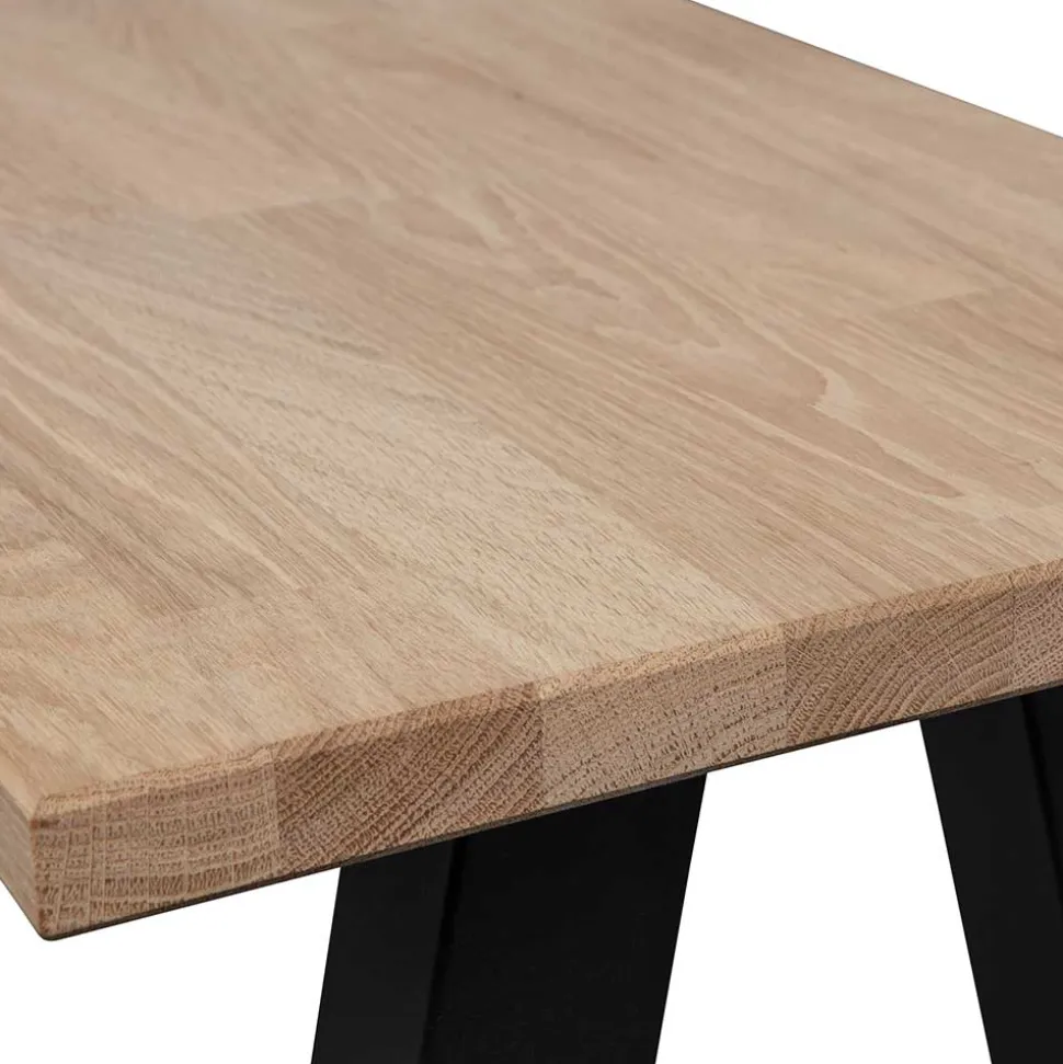 Esszimmerbank aus Eiche und Metall - Besi