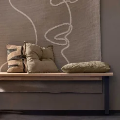 Esszimmerbank aus Eiche und Metall - Besi