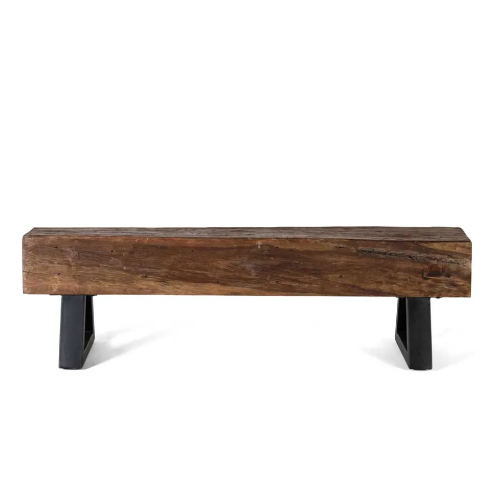 Esszimmerbank aus Recyclingholz Balken - Evinele